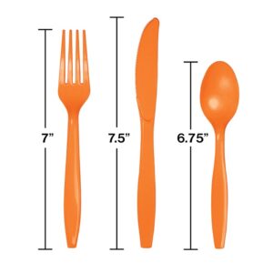 SUNKISSED ORANGE - PLASTIC CUTLERIES - 18CT - Image 2