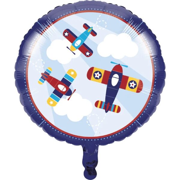 LIL FLYER AIRPLANE - METALLIC BALLOON 18INCH