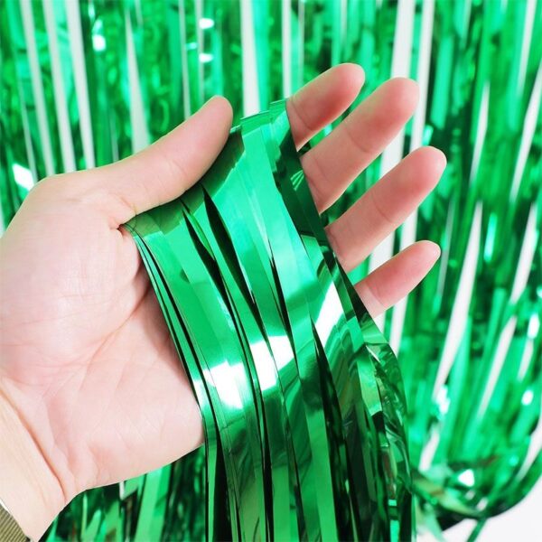 FOIL DOOR CURTAIN - GREEN