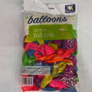 LOCOLOCO - SET OF 100 BALLOONS - UV Neon - 12INCH